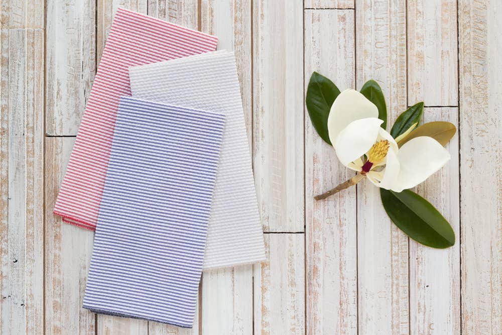 Seersucker Dinner Napkins