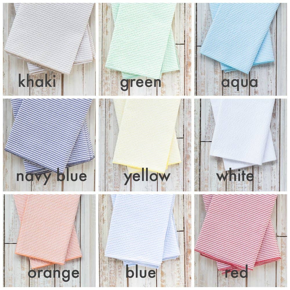 Seersucker Dinner Napkins