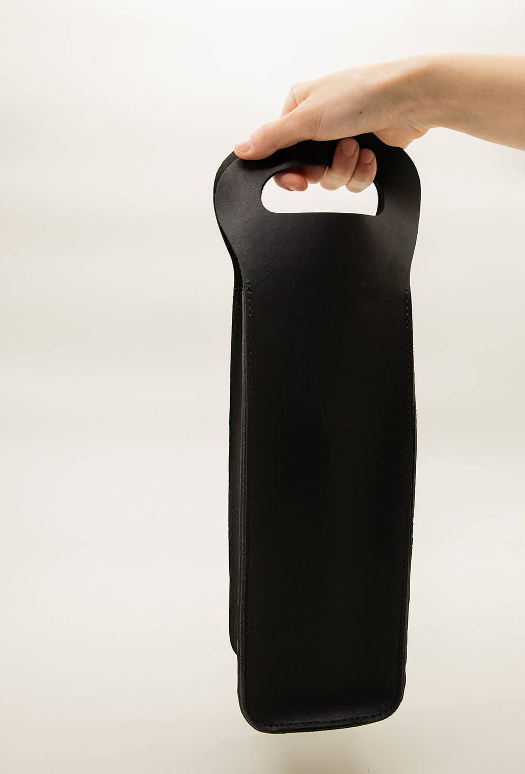 Leather Wine Tote