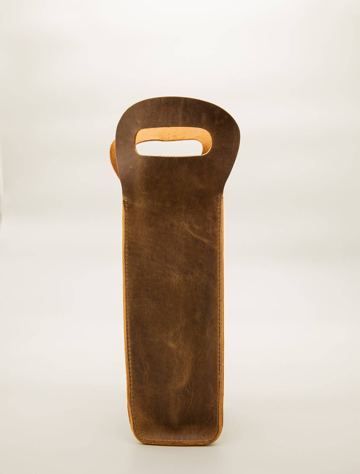 Leather Wine Tote
