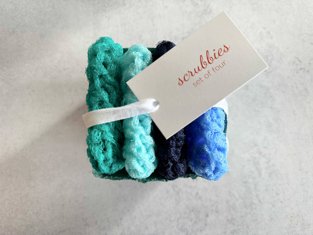 Scrubbies in a Berry Basket, Dish Scrubbies